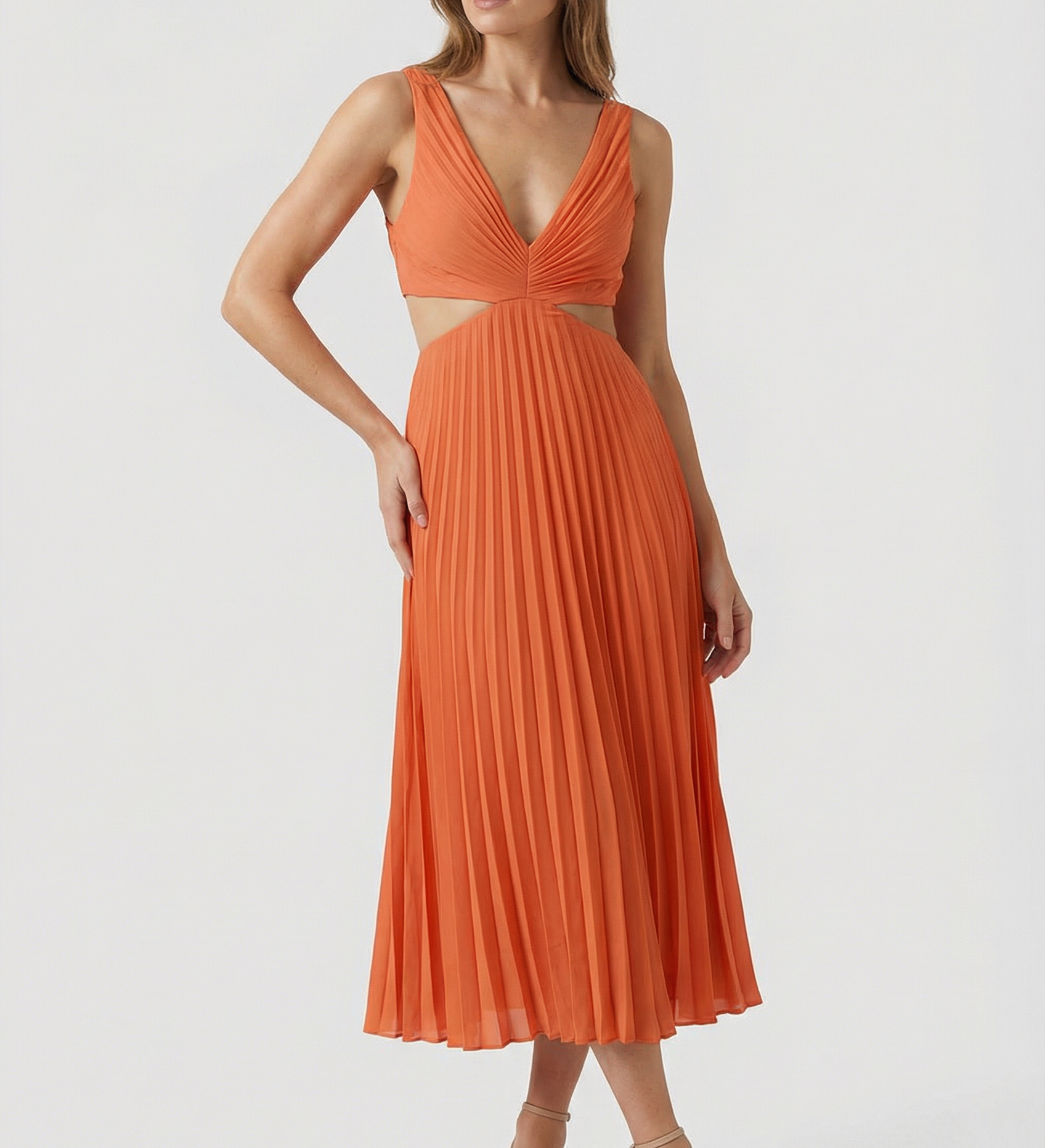 Karina | Elegantiški plisuoti maxi suknelė