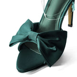 Slingback aukšti kulniukai su kaspinu