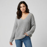 Minkštas kašmyro megztinis laisvu kirpimu kasdieniam dėvėjimui