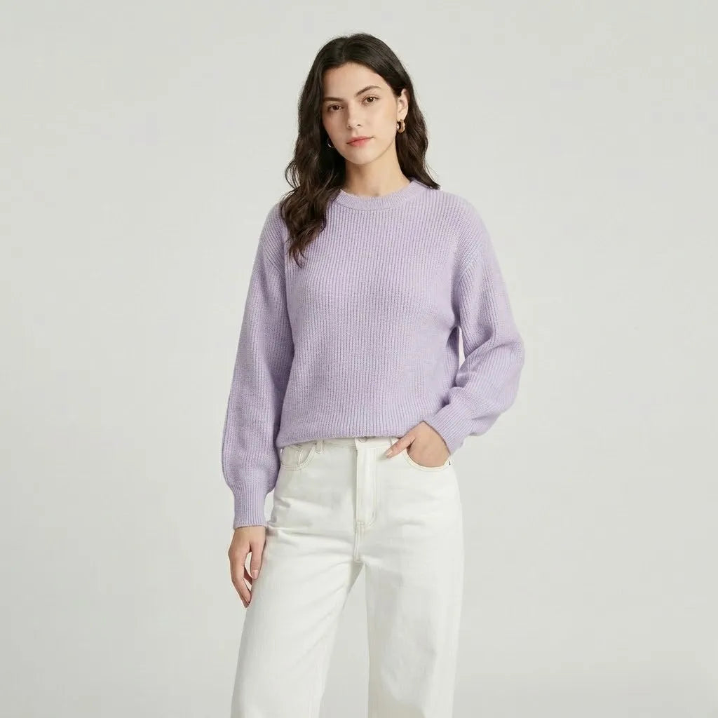 Minkštas minimalistinis megztinis | Elegantiškas ir patogus megztinis su švariais linijomis