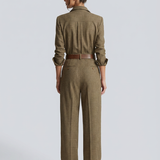 Milota | Elegantiškas languotas jumpsuit