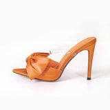 Slingback aukšti kulniukai su kaspinu