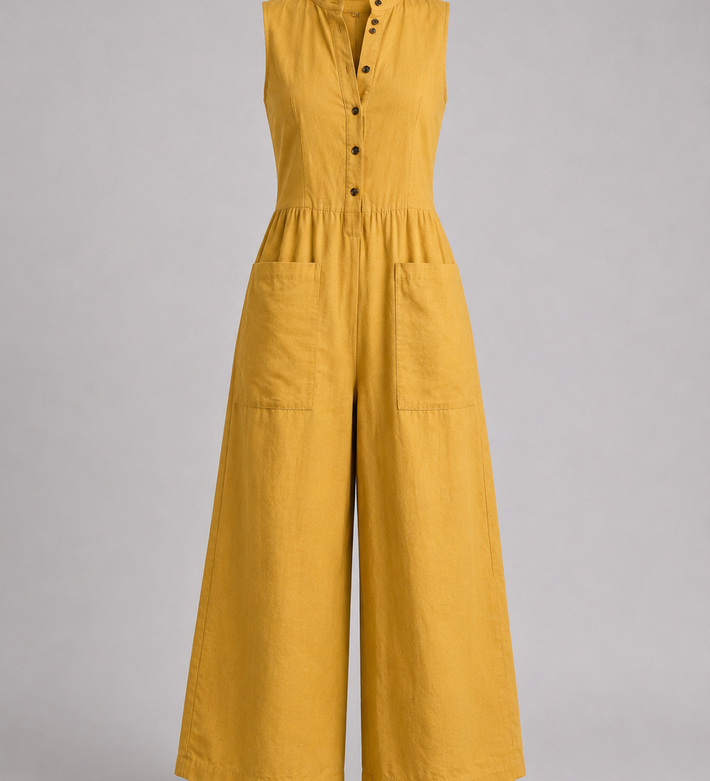Gabriela | Minimalistinis be rankovių jumpsuit'as