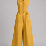 Gabriela | Minimalistinis be rankovių jumpsuit'as