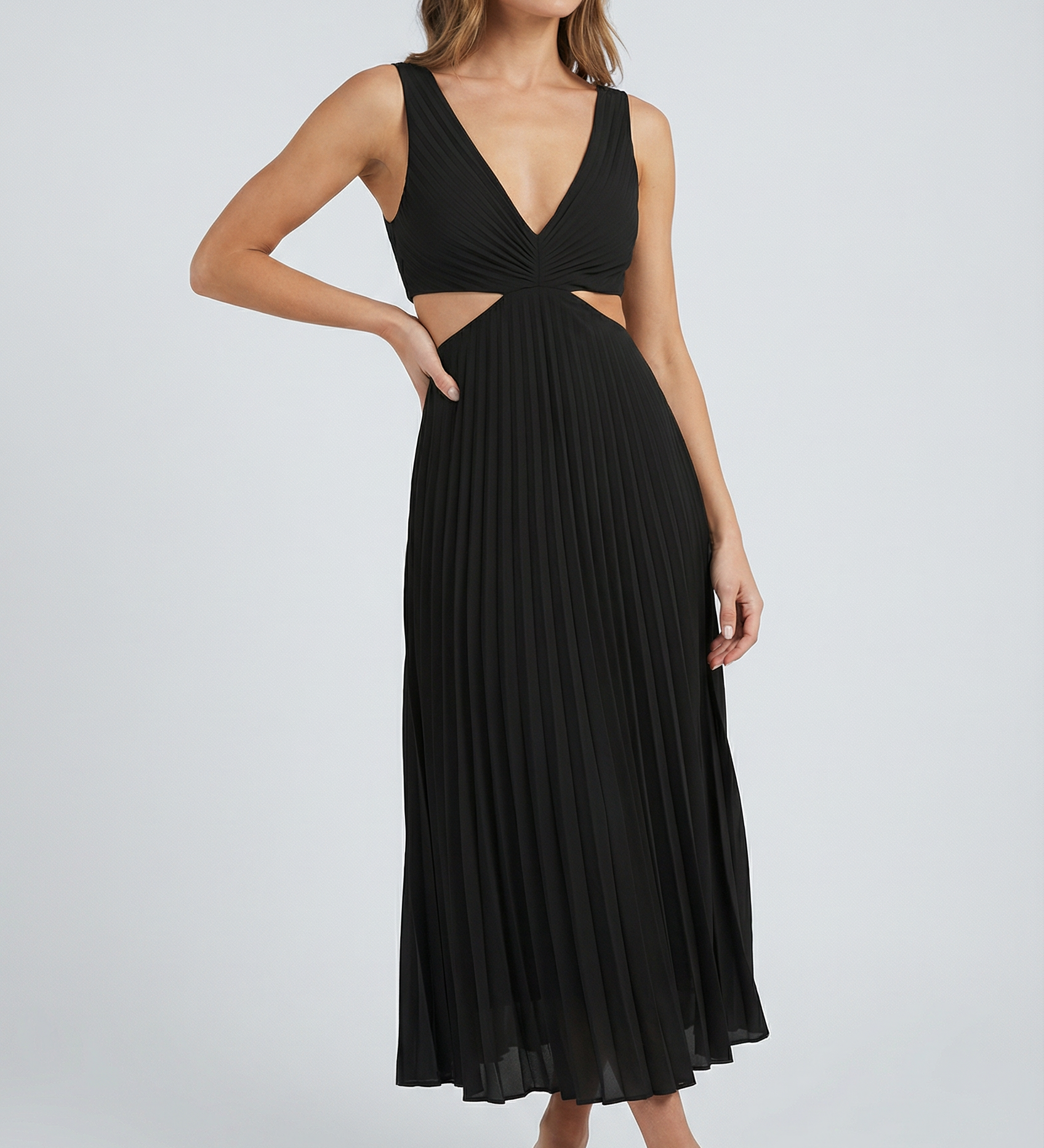 Karina | Elegantiškos plisuotos maxi suknelės