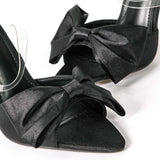 Slingback aukšti kulniukai su kaspinu