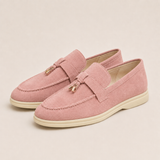 Elegantiški loafers su metaliniu akcentu