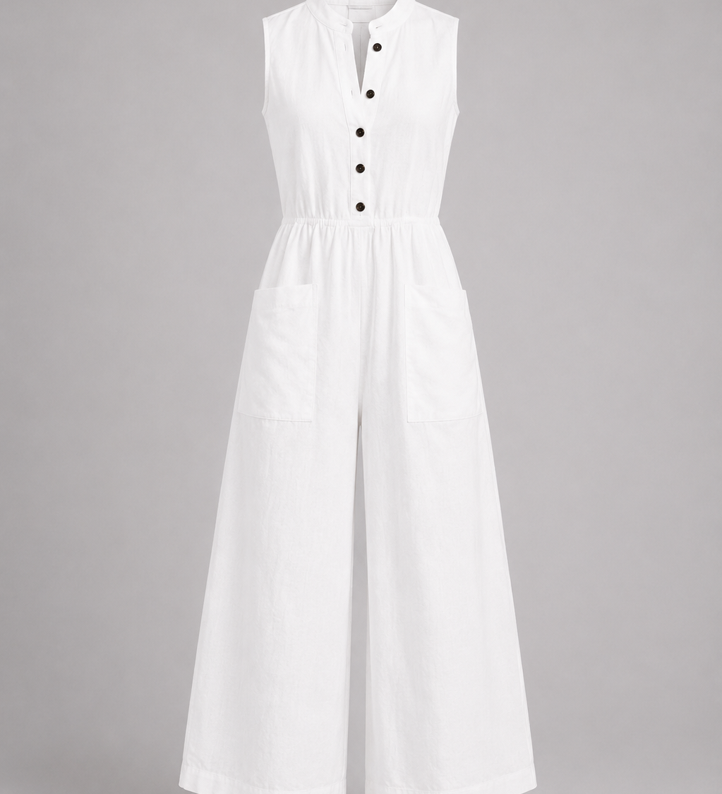 Gabriela | Minimalistinis be rankovių jumpsuit'as