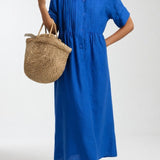 Klaudia | Laisvi lininiai-bambukiniai marškiniai suknelė