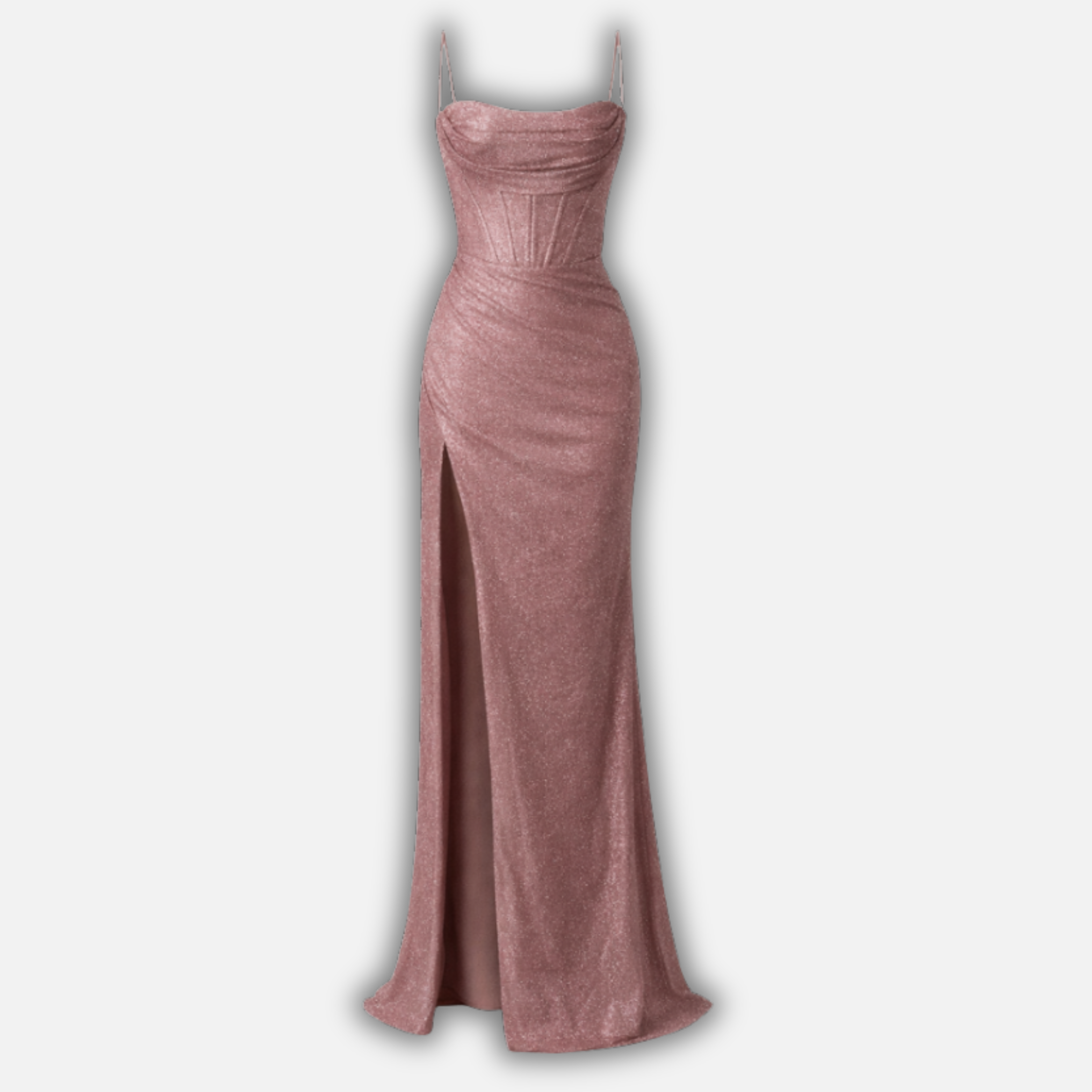 Lívia | Korsetiniai maxi suknelė su plonais petnešomis