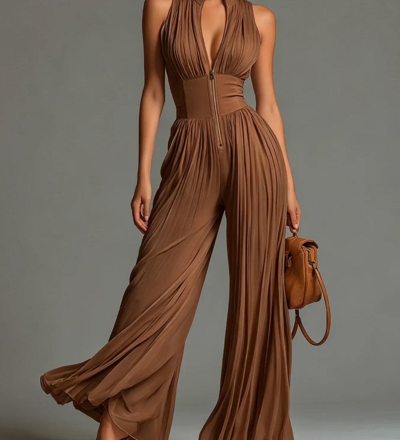 Leontína | Elegantiškas plisuotas jumpsuit