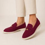 Elegantiški loafers su metaliniu akcentu