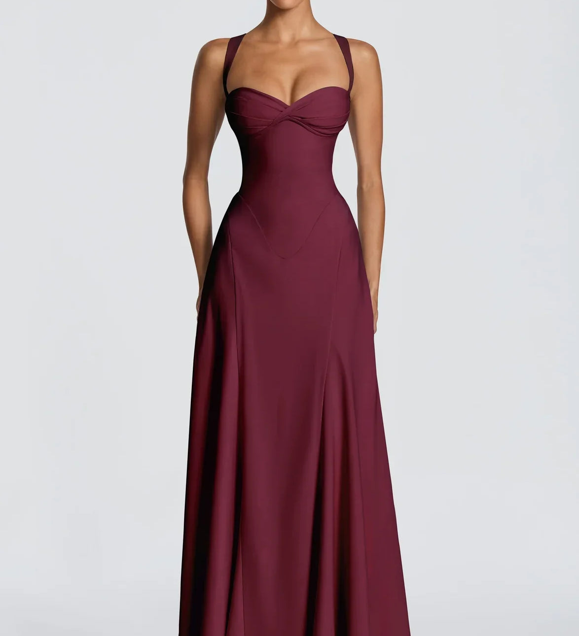 Frederika | Plazdančios elegantiškos maxi suknelės
